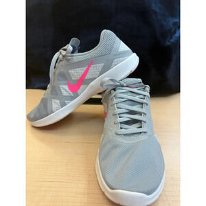 Nike Gray and Pink Women's Sneakers